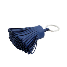 将图像加载到图库查看器中，HERMES Carmen Blue Tie Lambskin
