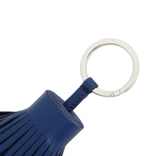 将图像加载到图库查看器中，HERMES Carmen Blue Tie Lambskin
