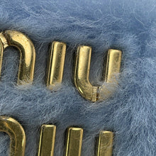 Load image into Gallery viewer, MIUMIU Brushed bucket hat Size S Light Blue5HC196 Polyester57% Acetate43%
