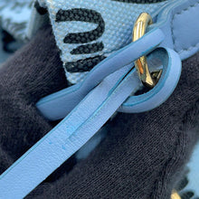 Load image into Gallery viewer, MIUMIU Drawstring Bag Blue/Black5RM008 Canvas
