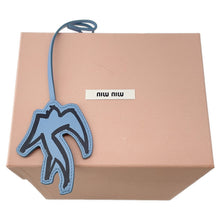 Load image into Gallery viewer, MIUMIU Drawstring Bag Blue/Black5RM008 Canvas
