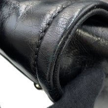 将图像加载到图库查看器中，CHANEL Deauville 2WAYTote Bag Black Leather Size Large
