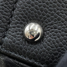 将图像加载到图库查看器中，CHANEL Deauville 2WAYTote Bag Black Leather Size Large
