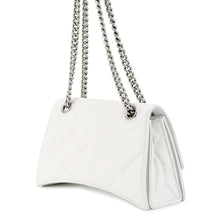 Load image into Gallery viewer, BALENCIAGA Crash ChainShoulder Bag White716351 Leather Size Small
