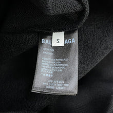 Load image into Gallery viewer, BALENCIAGA Back logo print hoodie Size S Black518215 Cotton100%
