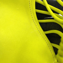 将图像加载到图库查看器中，Bottega Veneta Dot Lace-Up Sandals Lime696242 Leather Size 36
