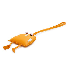 Load image into Gallery viewer, HERMES Petit H Owl Bag Charm Orange/Multicolor Swift Leather Epsom
