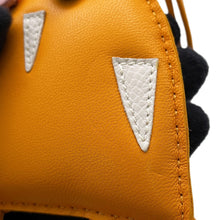 Load image into Gallery viewer, HERMES Petit H Owl Bag Charm Orange/Multicolor Swift Leather Epsom
