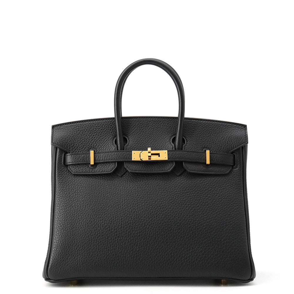 HERMES Birkin Black Togo Leather Size 25
