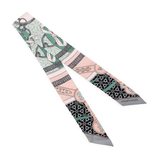 将图像加载到图库查看器中，HERMES Twilly Morning Walk La Promenade du Matin Black/Rose Poudre/Grease Silk100%
