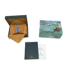 将图像加载到图库查看器中，ROLEX Datejust W36mm Stainless Steel K18WG Sodalite Dial16234G
