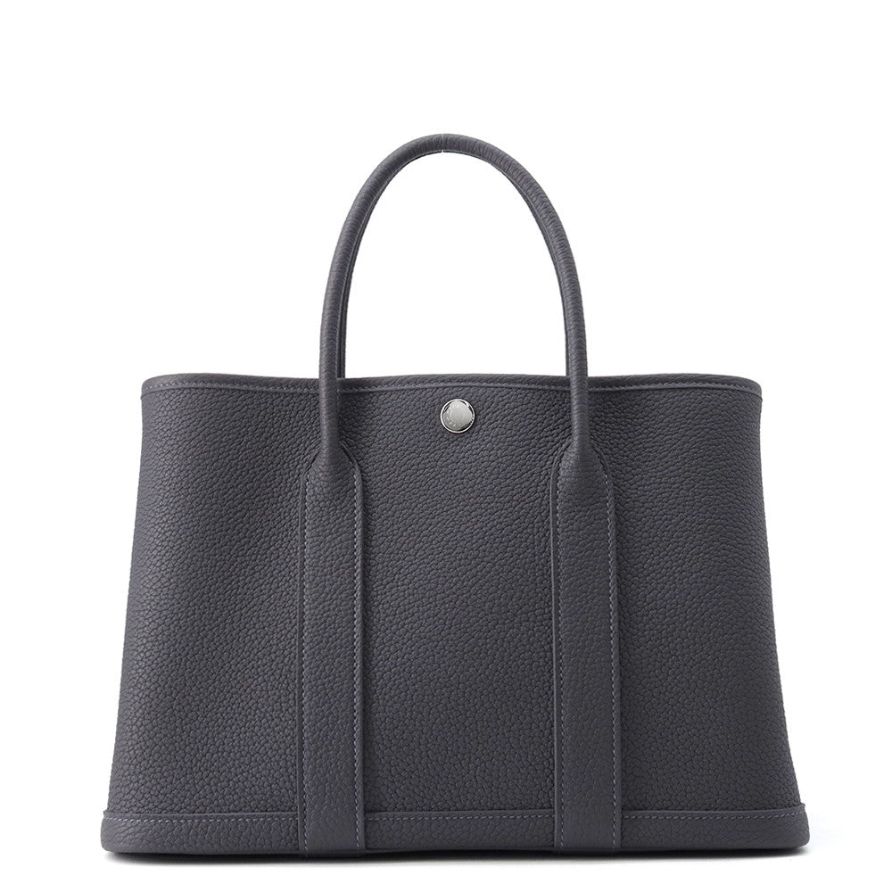 HERMES Garden Party Ardoise Negonda Leather Size TPM