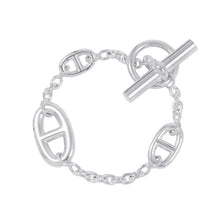 将图像加载到图库查看器中，HERMES Chaine d&#39;Ancre Farandole Bracelet Size XS SV925
