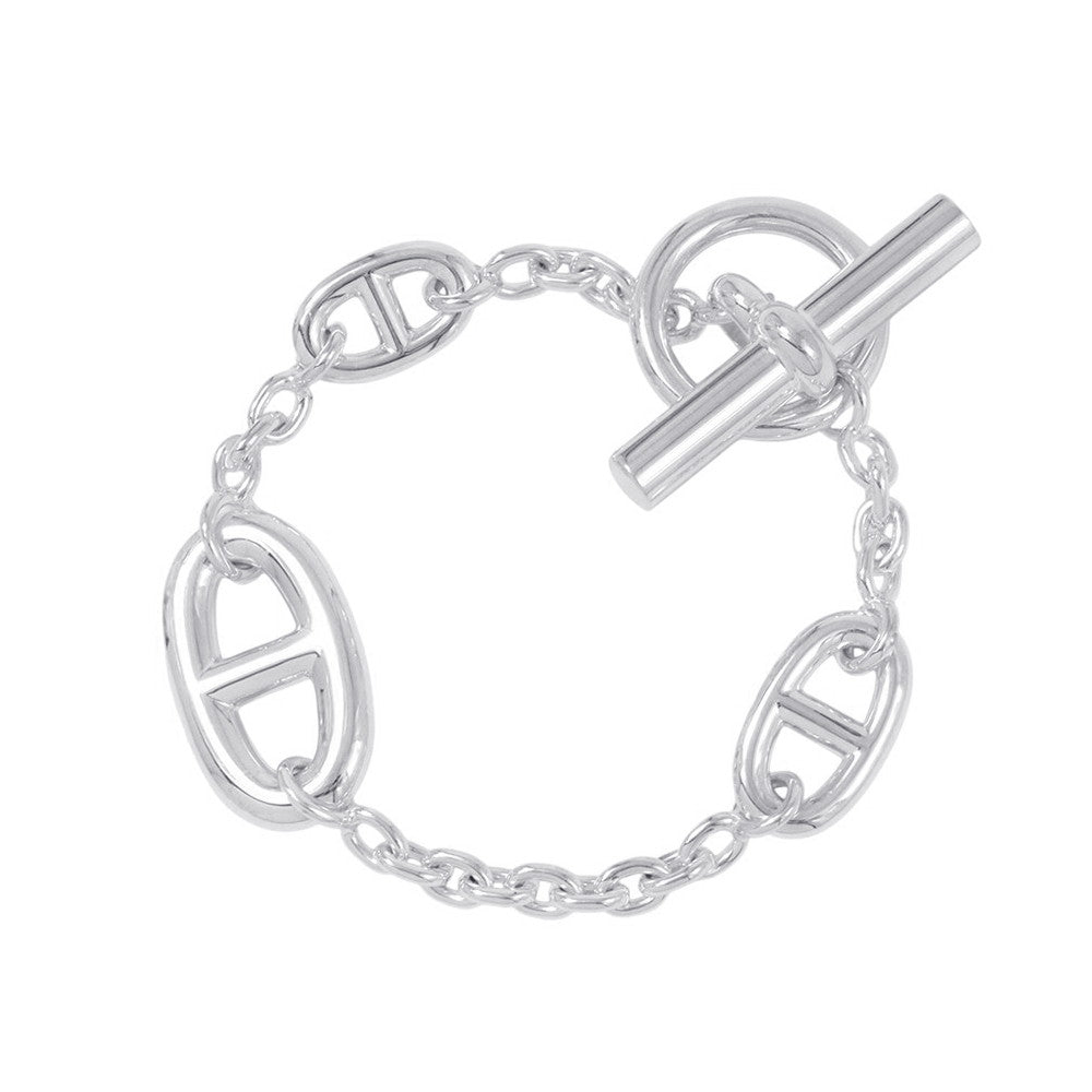 HERMES Chaine d'Ancre Farandole Bracelet Size XS SV925