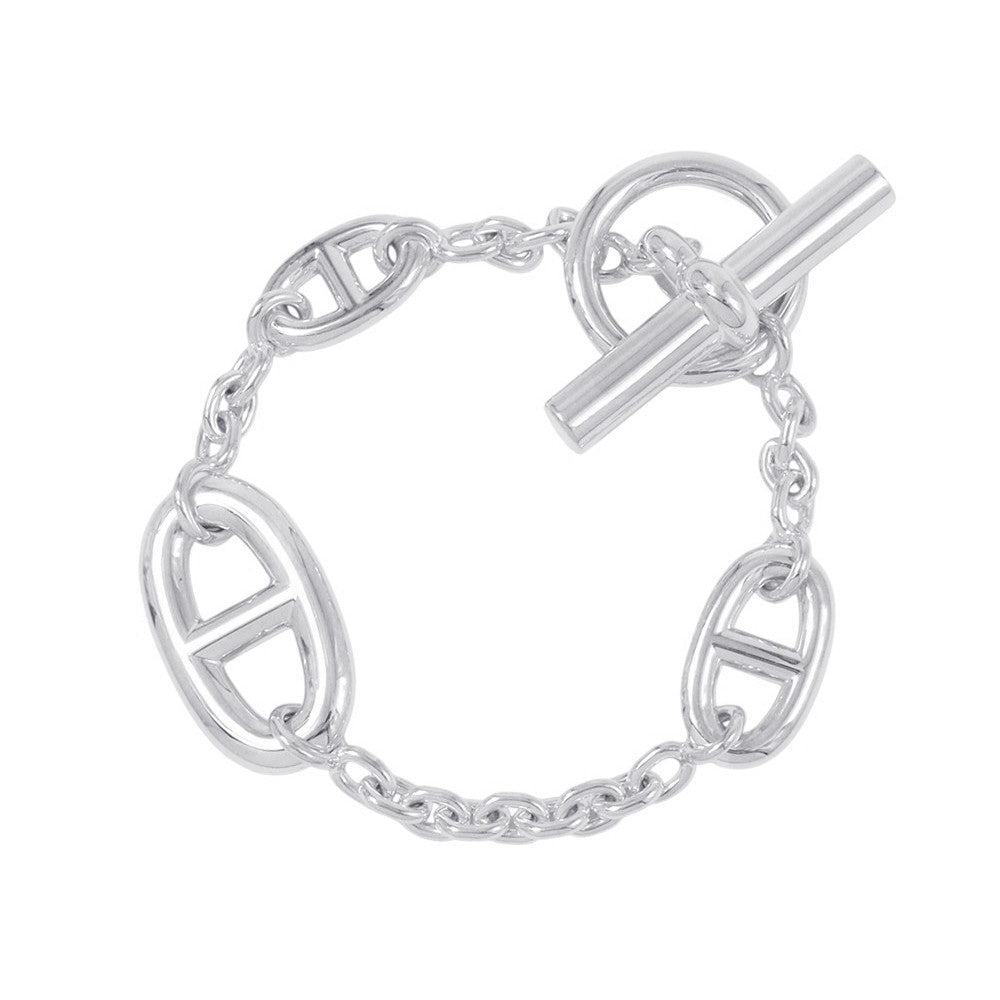 HERMES Chaine d'Ancre Farandole Bracelet Size XS SV925