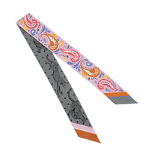 Load image into Gallery viewer, HERMES Twilly 《Cheetah Bandana》 Rose/Grease/Blue Silk100%
