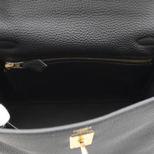 Load image into Gallery viewer, HERMES Kelly Retourne Black Togo Leather Size 25
