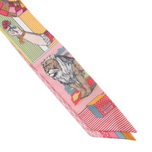 Load image into Gallery viewer, HERMES Twilly &quot;Grand Theatre Nouveau&quot; Pink /Yellow/Multicolor Silk100%
