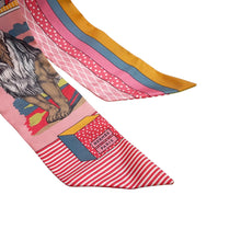 Load image into Gallery viewer, HERMES Twilly &quot;Grand Theatre Nouveau&quot; Pink /Yellow/Multicolor Silk100%

