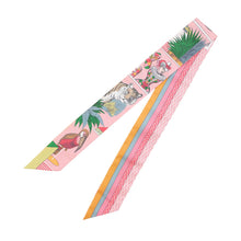Load image into Gallery viewer, HERMES Twilly &quot;Grand Theatre Nouveau&quot; Pink /Yellow/Multicolor Silk100%
