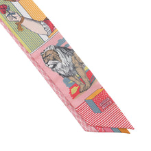 Load image into Gallery viewer, HERMES Twilly &quot;Grand Theatre Nouveau&quot; Pink /Yellow/Multicolor Silk100%
