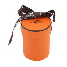 将图像加载到图库查看器中，HERMES Twilly &quot;Brid a Block/Poetic Catalog&quot; Orange Cui / Burgundy / Black Silk100%
