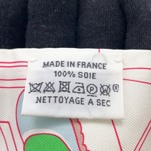 Load image into Gallery viewer, HERMES Twilly &quot;Pony Pit Stop&quot; White / Pink / Multicolor Silk100%
