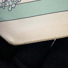 将图像加载到图库查看器中，HERMES Twilly &quot;Pony Pit Stop&quot; Cream / Pink / Green Silk100%
