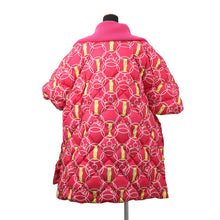 将图像加载到图库查看器中，HERMES Reversible Down LA Promenade du matin Morning Walk Size 38 Fuschia Pink Polyester100%
