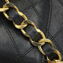 Load image into Gallery viewer, CHANEL Bicolore Supermodel Bag Chain Tote Black Leather

