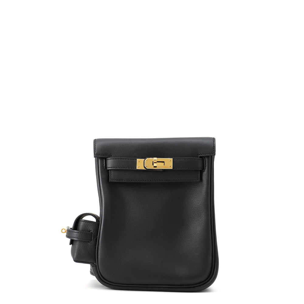 HERMES Kelly Jump Black Swift Leather