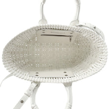 将图像加载到图库查看器中，BALENCIAGA Bistro 2WAYBag White671342 Patent Leather Size XS
