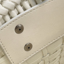 将图像加载到图库查看器中，BALENCIAGA Bistro 2WAYBag White671342 Patent Leather Size XS
