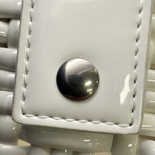 将图像加载到图库查看器中，BALENCIAGA Bistro 2WAYBag White671342 Patent Leather Size XS
