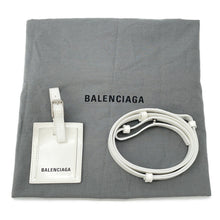 将图像加载到图库查看器中，BALENCIAGA Bistro 2WAYBag White671342 Patent Leather Size XS
