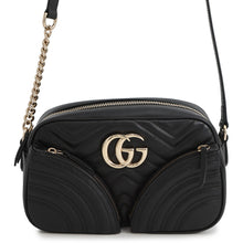 Load image into Gallery viewer, GUCCI GG Marmont Small Shoulder Bag Black798715 Calf Leather Size Small
