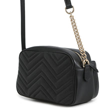 Load image into Gallery viewer, GUCCI GG Marmont Small Shoulder Bag Black798715 Calf Leather Size Small
