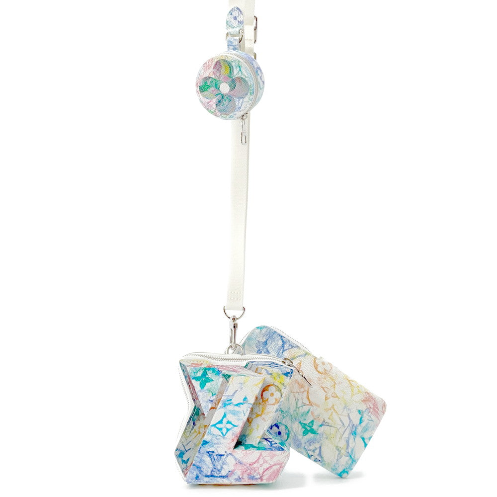 LOUIS VUITTON Block LV White/MulticolorM57277 Monogram・Pastel Colors