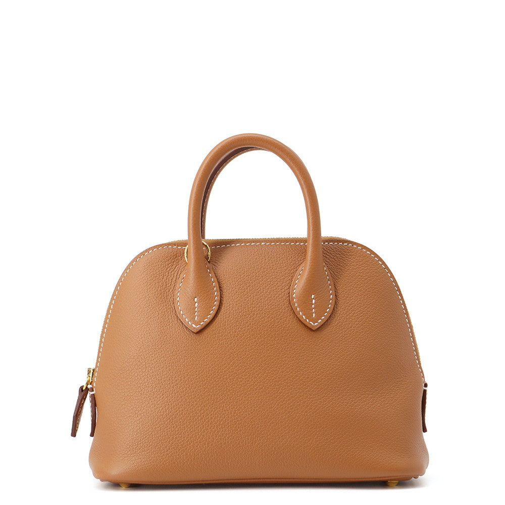 HERMES Bolide 1923 Gold Evercolor Size Mini