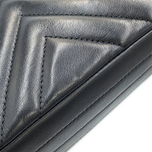 将图像加载到图库查看器中，CHANEL V Stitch Single Flap Chainshoulder Bag Black Lambskin Size 20
