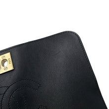 将图像加载到图库查看器中，CHANEL V Stitch Single Flap Chainshoulder Bag Black Lambskin Size 20
