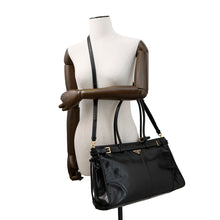 将图像加载到图库查看器中，PRADA Bonnie 2WAY Tote Bag Black1BA433 Calf Leather Size Large
