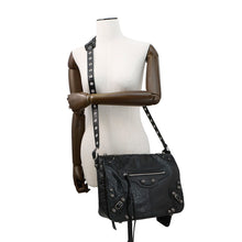 Load image into Gallery viewer, BALENCIAGA Le Cagoule Shoulder Bag Black719093 Arena Lambskin Size Medium
