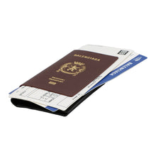 将图像加载到图库查看器中，BALENCIAGA Passport Bifold Wallet Long Clothes Black/Bordeaux787777 Leather/Paper
