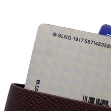 将图像加载到图库查看器中，BALENCIAGA Passport Bifold Wallet Long Clothes Black/Bordeaux787777 Leather/Paper
