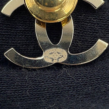 将图像加载到图库查看器中，CHANEL CC Logo Brooch Pink Metal Enamel
