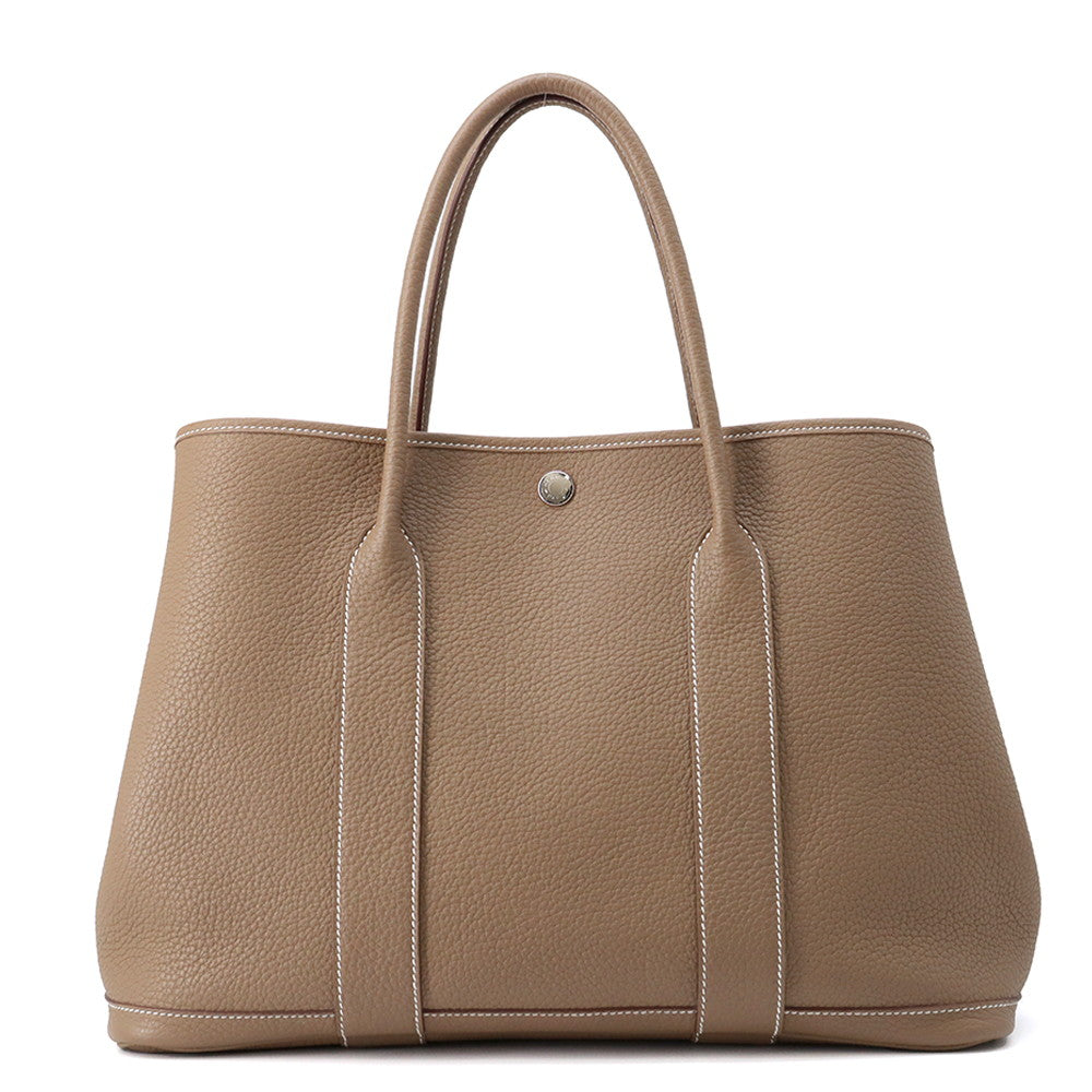 HERMES Garden Party Etoupe Negonda Leather Size PM