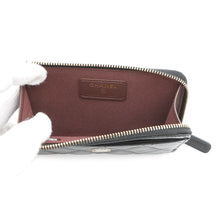 将图像加载到图库查看器中，CHANEL Matelasse CC Logo Fragment Card Case BlackAP3179 Caviar Leather
