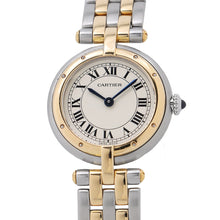 将图像加载到图库查看器中，CARTIER PANTHERE Vendome SM 2 Row W23.5mm Stainless Steel YG Ivory Dial84084241
