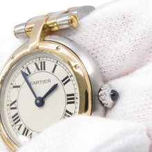 将图像加载到图库查看器中，CARTIER PANTHERE Vendome SM 2 Row W23.5mm Stainless Steel YG Ivory Dial84084241
